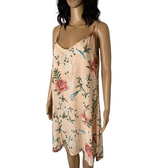 Homebodii NWT Natice Floral Print Chemise Slip Pink Size XL - Picture 3 of 8